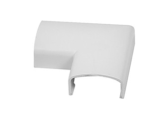 Product Image for  Left/Right Angle Cover for Cable Management - White