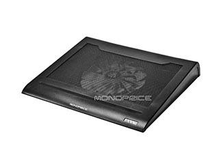 Product Image for Lightweight Portable Metal Mesh Laptop Cooling Stand w/ Built-In 160mm Fan - Black