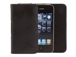 Product Image for Slim Genuine Leather Pouch for iPhone&reg; 4/4s - Black