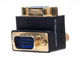 Product Image for VGA Coupler (Female to Male) - 90 Degree (Gold Plated)