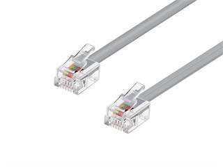 Product Image for Phone Cable, RJ11 (6P4C), Straight - 14ft for data 