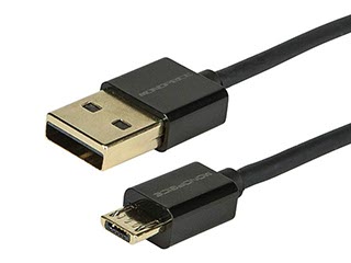 Product Image for Premium USB to Micro USB Charge & Sync Cable 3ft- Black