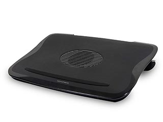 Product Image for Cushioned Laptop Cooler w/ Built-in 80mm Fan - Black