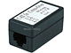 Small Product Image 1 for Inline Coupler Cat5e Jack Black, Crossover