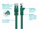 Small Product Image 3 for 14FT 24AWG Cat5e 350MHz UTP Bare Copper Ethernet Network Cable - Green 