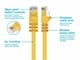 Small Product Image 3 for 14FT 24AWG Cat5e 350MHz UTP Bare Copper Ethernet Network Cable - Yellow 