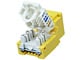 Small Product Image 2 for Cat5E RJ-45 Toolless Keystone Jack in Yellow 
