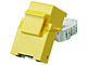 Small Product Image 4 for Cat5E RJ-45 Toolless Keystone Jack in Yellow 