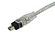 Small Product Image 2 for 9 PIN/ 4PIN BILINGUAL FireWire 800 - FireWire 400 Cable, 15FT, CLEAR 