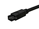 Small Product Image 2 for 9 PIN/ 9PIN BETA FireWire 800 - FireWire 800 Cable,  6FT, Black 