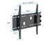 Small Product Image 2 for Low Profile Wall Mount Bracket for LCD LED Plasma (Max 165Lbs, 30~63inch) - BLACK 