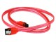 Small Product Image 1 for 36inch SATA 6Gbps Cable w/Locking Latch - UV Red