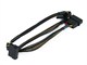 Small Product Image 1 for 18inch 4pin MOLEX Male to (3) 15pin SATA II Female Power Cable (Net Jacket)