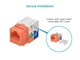 Small Product Image 2 for Cat6�Punch Down Keystone Jack - Orange