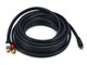 Small Product Image 1 for 25ft Premium 2.5mm Stereo Male to 2RCA Male 22AWG Cable (Gold Plated) - Black