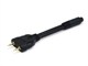 Small Product Image 1 for 6inch Premium 3.5mm Stereo Female to (2) 3.5mm Stereo Male (Gold Plated) - Black