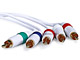 Small Product Image 3 for 6FT Audio Video ED Component Cable for Wii & Wii U - White (Net Jacket)