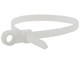 Small Product Image 1 for Mountable head Cable Tie 14 inch 120LBS, 100pcs/Pack - White