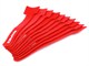 Small Product Image 1 for Hook & Loop Fastening Cable Ties 6inch, 10pcs/Pack - Red