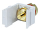 Small Product Image 2 for Keystone Jack - Banana Jack w/Red Ring (Solder Type) - White 