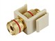 Small Product Image 1 for Keystone Jack - Banana Jack w/Red Ring (Screw Type) - Ivory