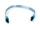 Small Product Image 1 for 10inch SATA 6Gbps Cable w/Locking Latch - Neon Blue