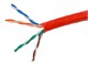 Small Product Image 1 for  1000FT 24AWG Cat5e 350MHz UTP Stranded, In-Wall Rated (CM), Bulk Ethernet Bare Copper Cable - Red 