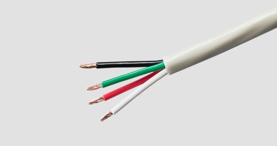 Monoprice Speaker Wire, Burial Rated, 4-Conductor, 12AWG, 250ft, Gray