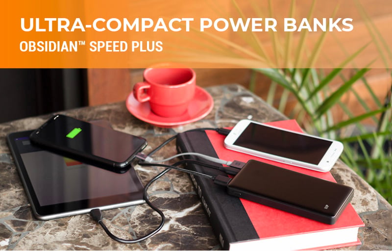 Ultra-Compact power banks obsidian speed plus