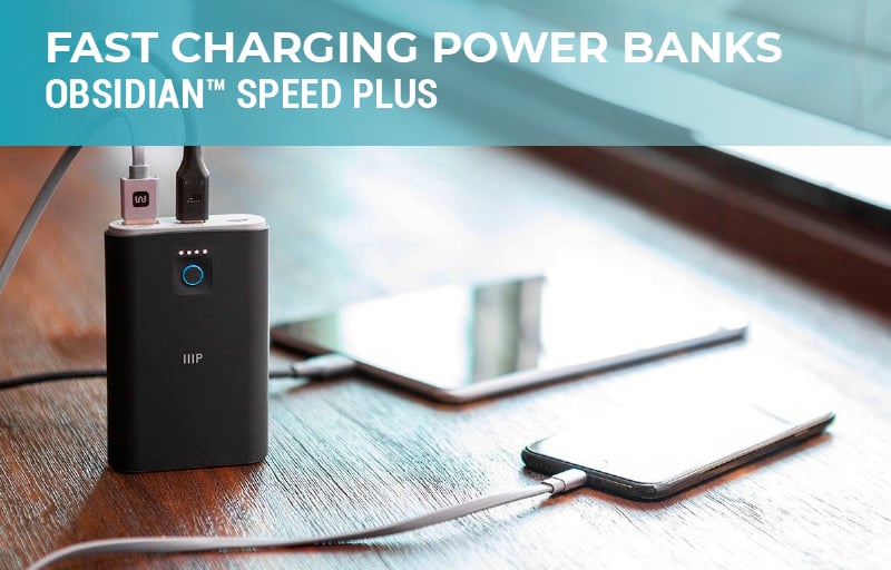 Fast charging power banks obsidian speed plus