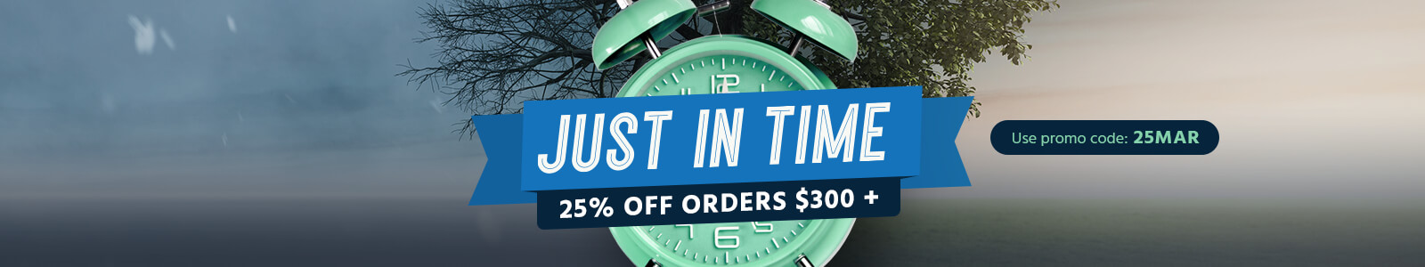 Just In Time! 25% OFF Orders $300 + Use promo code: 25MAR, Shop Now> 