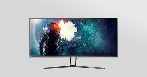 35in Zero-G Curved Ultra-Wide Gaming Monitor 1800R, 21:9, 3440x1440p, UWQHD, 100Hz (120Hz OC), AMD FreeSync, 4ms, HDMI, DisplayPort, VA Shop Now