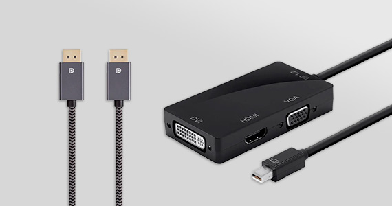DisplayPort & Mini DisplayPort 1.2 4K Cables & Adapters