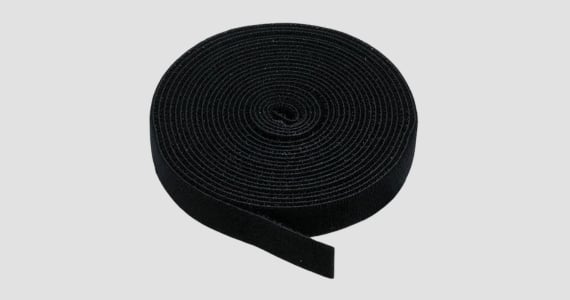 Monoprice 3-Pack Hook and Loop Fastening Tape 5 yard/roll, 0.75in, Black