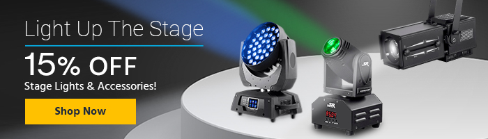 Light Up The Stage 15% OFF Stage Lights & Accessories! Shop Now