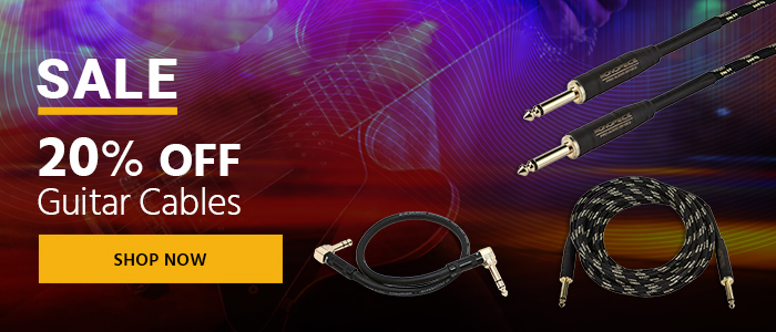 SALE 20% OFF Guitar Cables Shop Now