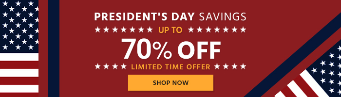 President's Day Savings Up to 70% OFF Limited Time Offer Shop Now