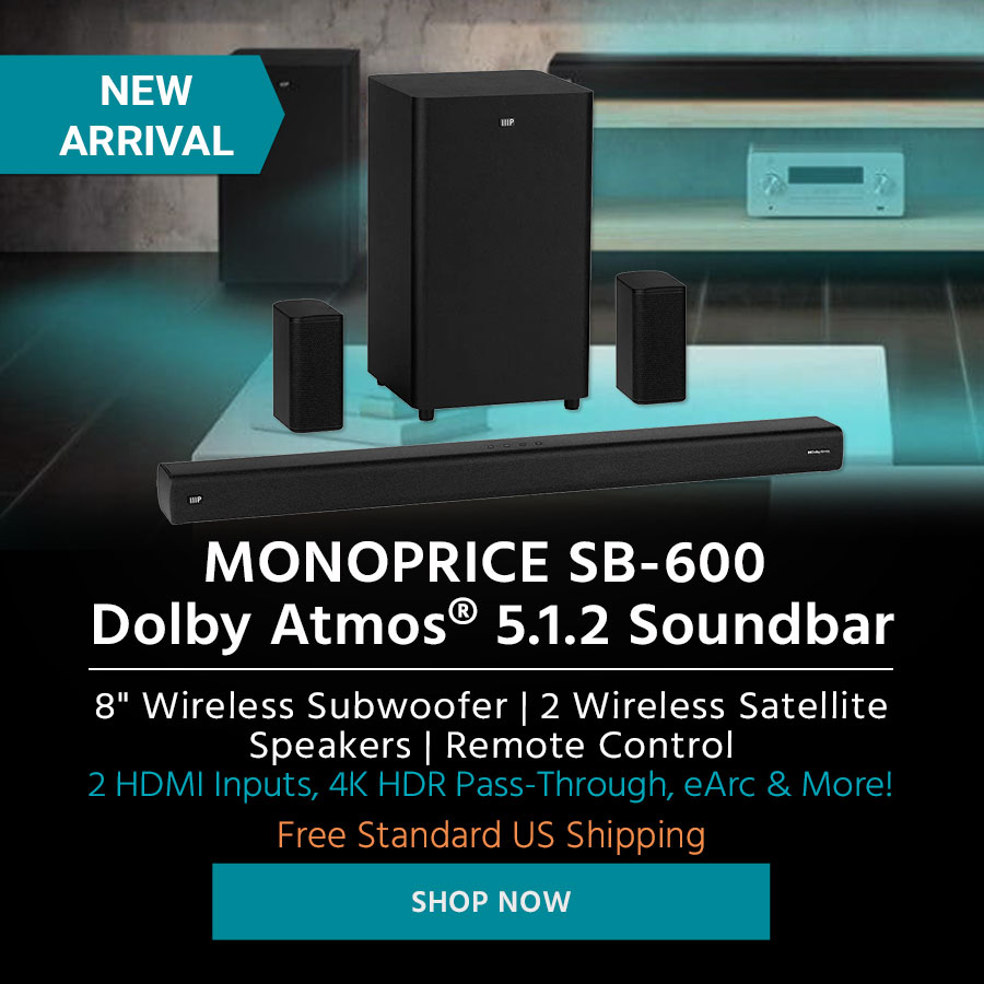 New! SB-600 Dolby Atmos 5.1.2 Soundbar