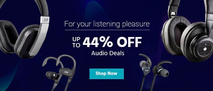 For your listening pleasure Up to 44% Off Audio Deals Shop Now