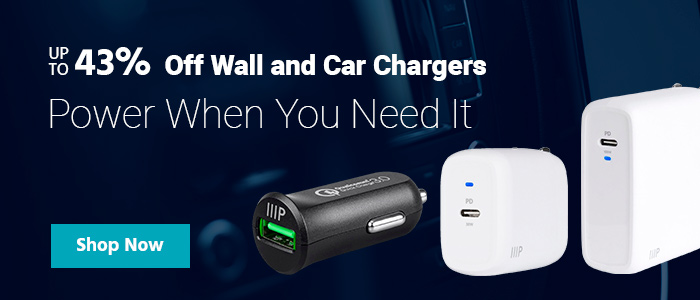 Power When You Need It Up to 43% Off Wall and Car Chargers Shop Now