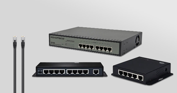 Save Up to 34% PoE Ethernet Switches & Cables