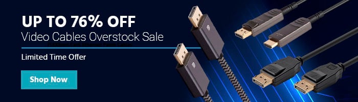 Video Cables Overstock Sale Up to 76% off Limited Time Offer Shop Now >