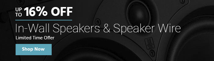 Up To 16% OFF In-Wall Speakers & Speaker Wire Limited Time Offer Shop Now >