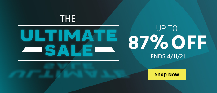 The Ultimate Sale Up to 87% off Ends 4/11/21 Shop Now>