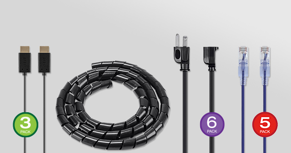 "Buy More, Save More Up to 55% off HDMI Cables | Ethernet Patch Cables | Power Cords | Cable Management Shop Now"