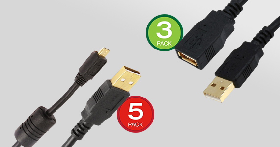 "25% OFF USB Multipacks Available in 3-Pack & 5-Pack | Various Lengths Lifetime Warranty Shop Now"