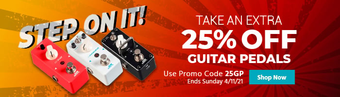 Stage Right Logo Take an extra 25% off Guitar Pedals use promo code: 25GP Ends Sunday 4/11/21 Shop Now