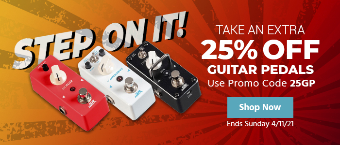 Stage Right Logo Take an extra 25% off Guitar Pedals use promo code: 25GP Ends Sunday 4/11/21 Shop Now