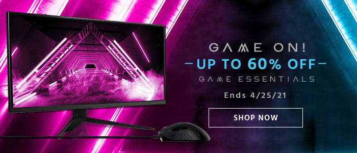 Game On! Up to 60% off Game Essentials Ends 4/25/21 Shop Now