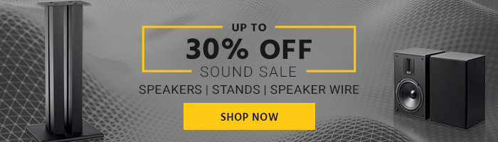 Up to 30% off Sound Sale Speakers | Stands | Speaker Wire Shop Now 